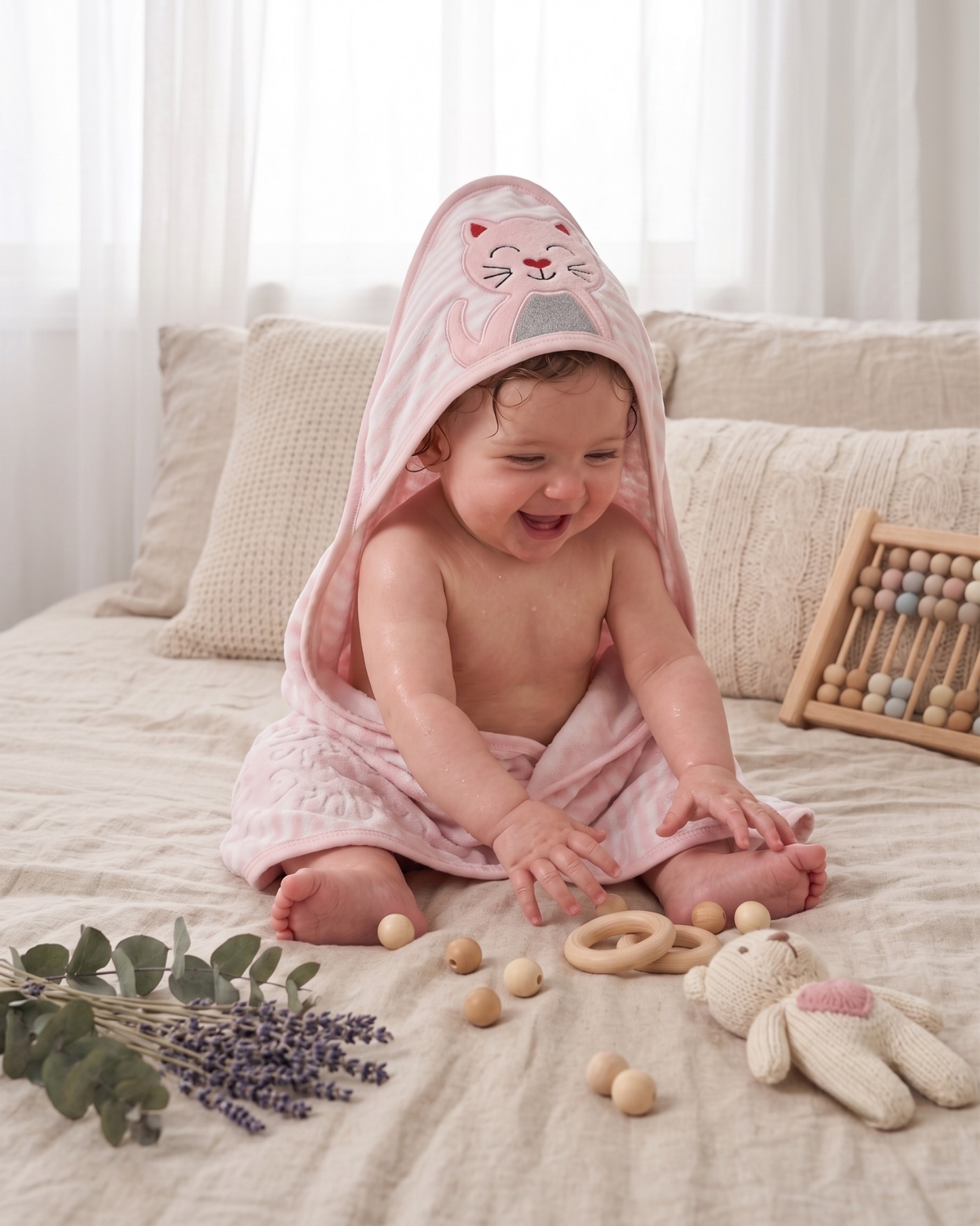 Newborn Hooded Bath Towel – Soft & Warm