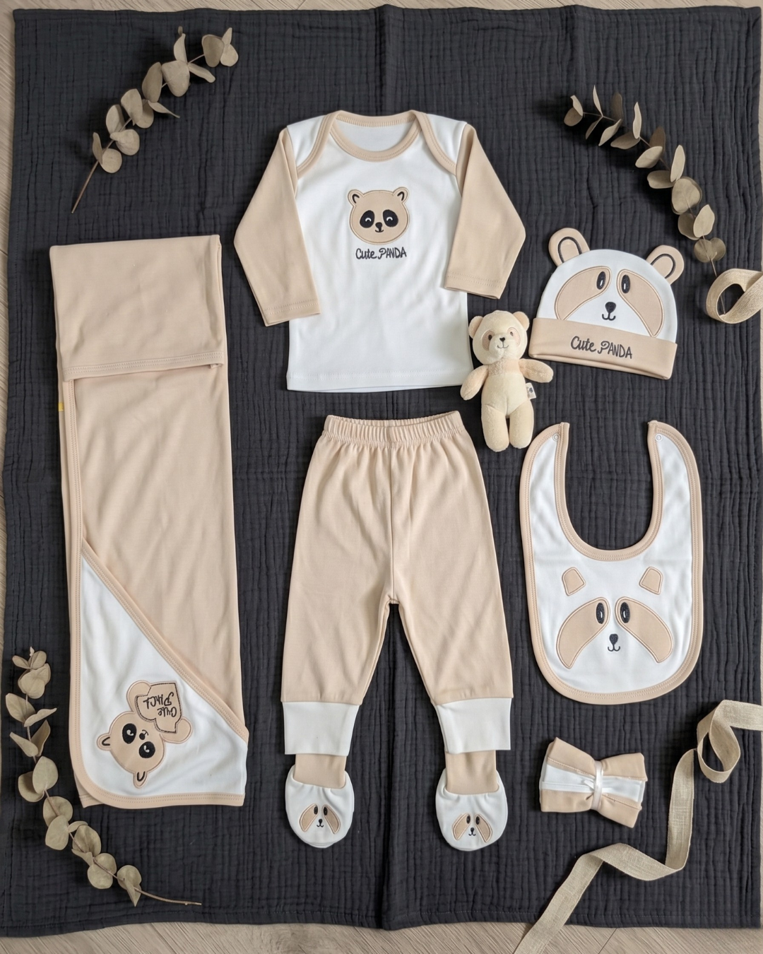 7 Pcs Cute Panda Starter Set
