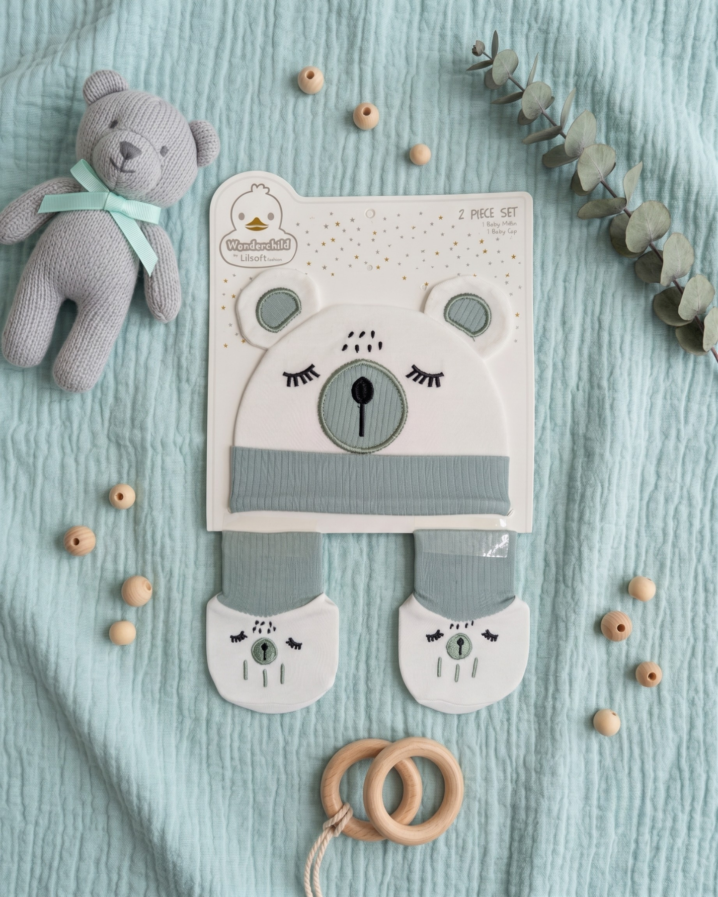 Newborn Hat & Mittens Set – Gentle Skin Protection